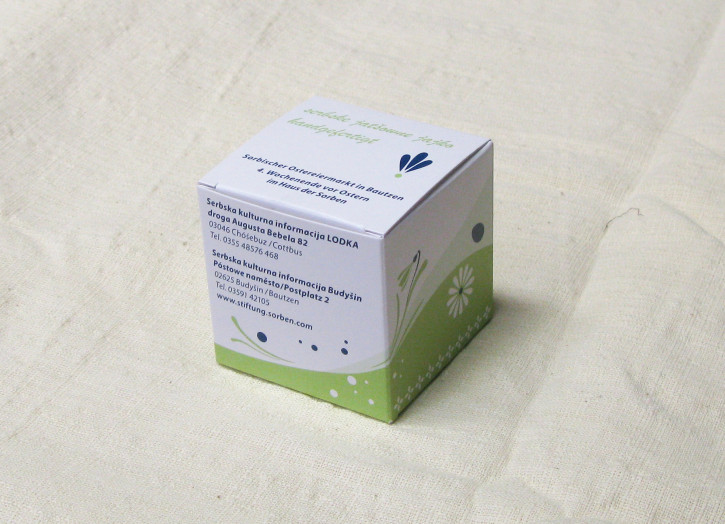 Ostereiverpackung (grün-weiß)